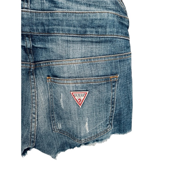 Guess Jeans Denim Overall Shorts S - Picture 4 of 8